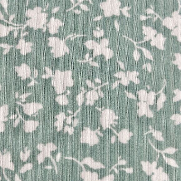 Active USA Dress Women's 2XL XXL Green Floral Knee Length Straps V-Neck Pullover - Picture 12 of 15